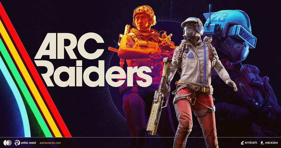 Official ARC Raiders key art with the ARC Raiders logo